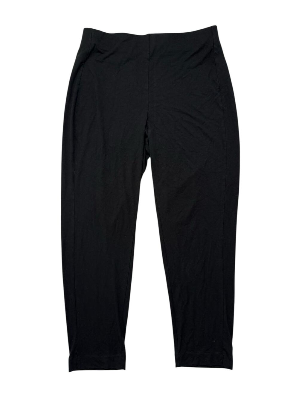 J.JILL Wearever Collection Forward Sean Slim Ankle Black Pants Size Medium Rayon